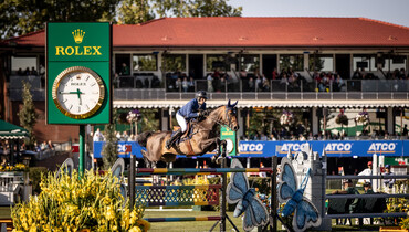 Martin Fuchs and Commissar Pezi win the CSIO5* 1.60m Tourmaline Oil Cup at Spruce Meadows ‘Masters’ 2023