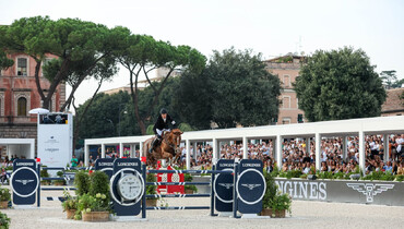 Henrik von Eckermann and King Edward win the Longines Global Champions Tour Grand Prix of Rome