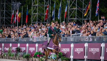 Jaroslaw Skrzyczynski and Loulou MPS Z with Saturday's biggest win at CSIO4* Warsaw Jumping 2023