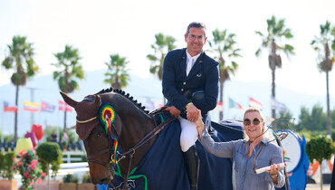 Yves Vanderhasselt and Nikita van de Koekelberg top the  CSI3* 1.50m  Grand Prix presented by Oliva Nova Beach & Golf Resort at Autumn MET I 2023