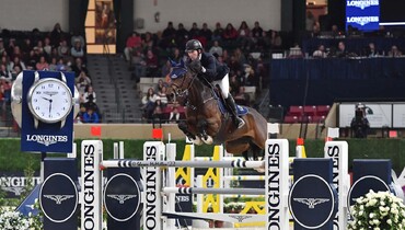 The horses and riders for CSI5*-W Washington International Horse Show