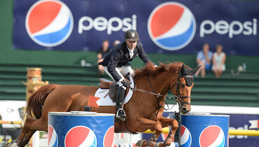 Mario Deslauriers wins Friday’s Pepsi Challenge 1.45m at Spruce Meadows