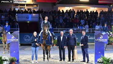 Julien Anquetin and Blood Diamond du Pont best in the CSI4* 1.55m Grand Prix du Département de la Manche in Saint Lô