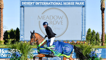 Paul O'Shea trots and pats his way to victory in $76,000CAD CSI2* Grand Prix