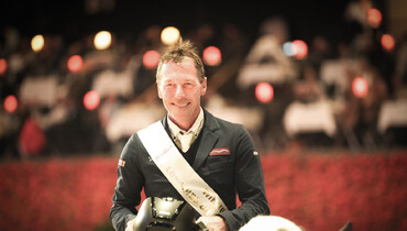 Hans-Dieter Dreher and Cous Cous 3 top the CSI5*-W 1.50m Prize of Grand Hotel Les Trois Rois Basel