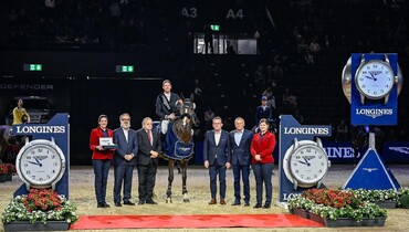 Kevin Staut and Visconti du Telman win the CSI5*-W 1.60m Longines Grand Prix of Basel