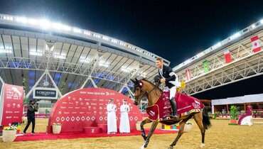 Henrik von Eckermann and Glamour Girl top the CSI4* Grand Prix at the Doha Tour 2024