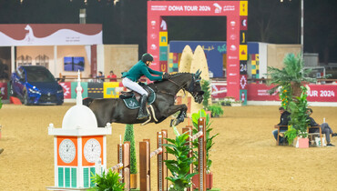 Abdullah Alsharbatly and Alamo win the CSI5* Grand Prix at the Doha Tour 2024