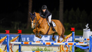 Ingrid Gjelsten and VDL Edgar M score their first California win in $117,000 TALUS CSI3* Grand Prix