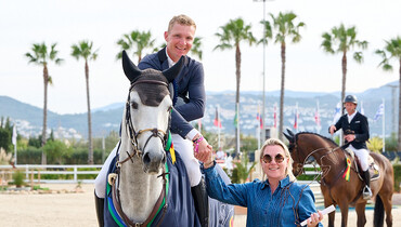 Ruben Romp and Picasso Vd Zwartbleshoeve best in the CSI3* 1.50m Trofeo Oliva Nova Beach & Golf Resort Grand Prix at Spring MET III 2024