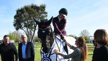 Emma Emanuelsson and Canbella Blue PS best in the CSI4* 1.55m Grand Prix Memorial Stephanie Searle 'Selleria Equipe' at the Toscana Tour 2024