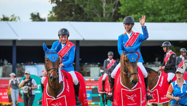 John Whitaker and Gilles Thomas win the GCL of Madrid for Valkenswaard United