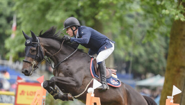 Michael Whitaker and Equine America Q Paravatti N win the CSI4* 1.50m Lotto-Hessen Prize in Wiesbaden