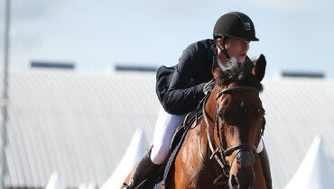 Edouard Schmitz and Gamin van't Naastveldhof win the CSI4* 1.50m Prix Grand Bourg Agglomération in Bourg-en-Bresse