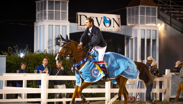 Darragh Kenny and Serendepety fly to victory in the $38,700 Jet Run Devon Welcome Stake