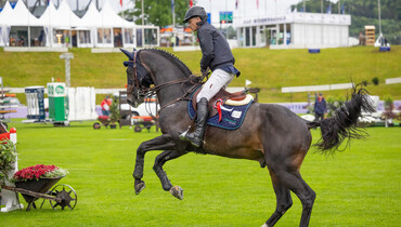 Victory for Denis Lynch and Vistogrand in Saturday's CSIO5* 1.50m Prize MS Direct Group in St Gallen