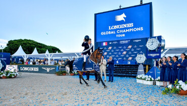 Max Kühner and EIC Up Too Jacco Blue race to the win in Longines Global Champions Tour Grand Prix of St Tropez
