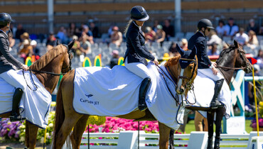 Angelica Augustsson Zanotelli and Dyrka du Carry best in the CSIO5* 1.45m Prix Captain Jet in La Baule