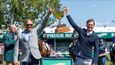 Home win for Sean Jobin and Arkuga as 'The National', presented by Rolex, opens at Spruce Meadows