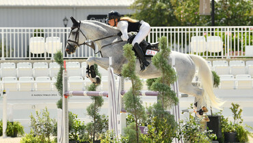 Kristen Vanderveen and Bull Run’s Faustino de Tili storm to victory in the $31,500 1.45m speed CSI4*