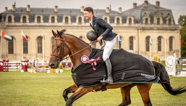 Edouard Schmitz and Gamin van'T Naastveldhof with Thursday's biggest win at Chantilly Classic 2024