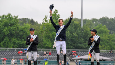It's a first for Thibeau Spits in the CSI5* LGCT Grand Prix of Riesenbeck