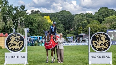 Sameh El Dahan and WKD Aimez Moi win Saturday's CSIO5* 1.50m ClipMyHorse.Tv Salver at Hickstead
