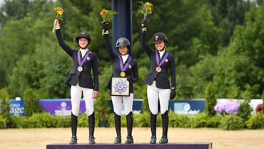 Stephanie Garrett and Clara Propp crowned individual gold medalists at FEI North American Youth Championships