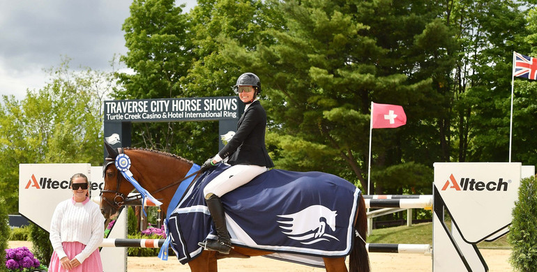 Hunter Holloway and Kalina N welcome a win in Traverse City