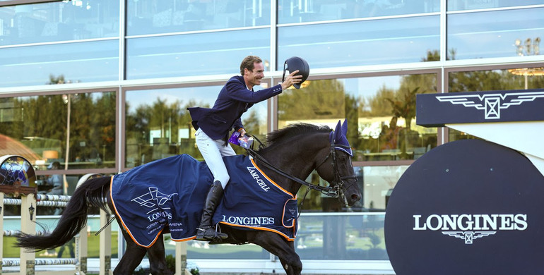 A home victory for Gerben Morsink and Navarone Z at Longines Tops International Arena