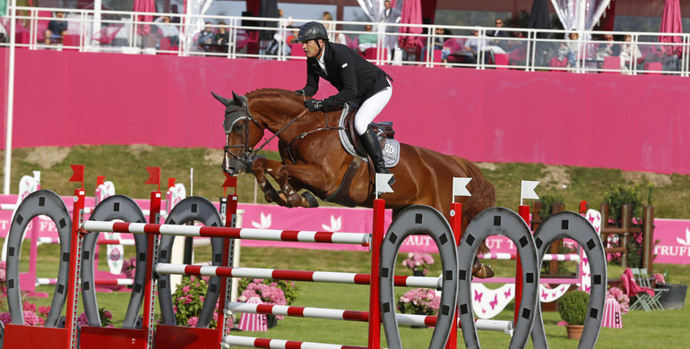 Marc Houtzager takes the first big class in St Moritz