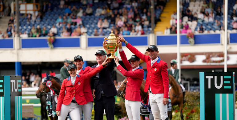 Americans take the Aga Khan in the Nations Cup of Ireland by the Underwriting Exchange