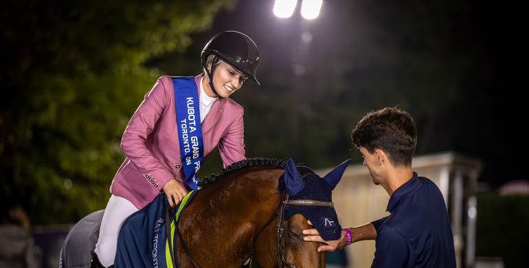 Lillie Keenan and Kick On top the CSI5* Kubota Grand Prix in Toronto