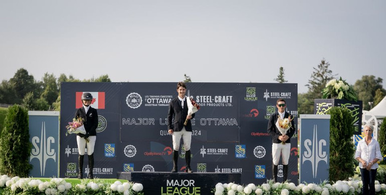 Luis Fernando Larrazabal and Belle de Muze with a winning debut at Major League Show Jumping Ottawa