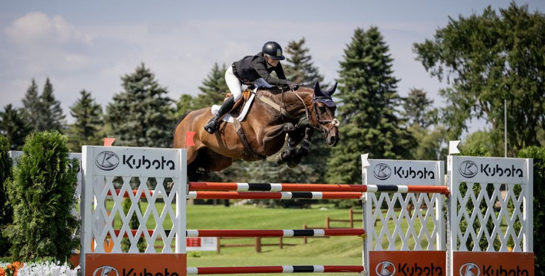 Giavanna Rinaldi rides to victory in Kubota Grand Prix at Major League Show Jumping Ottawa