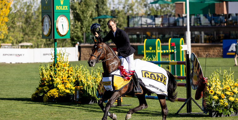 Richard Vogel and United Touch S top the CSIO5* 1.55m CANA Cup at Spruce Meadows 'Masters'
