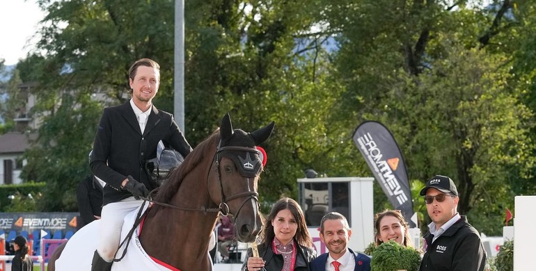 Martin Fuchs and L&L Upgrade best in the CSI4* 1.50m Premio Hotel Eden Roc in Ascona