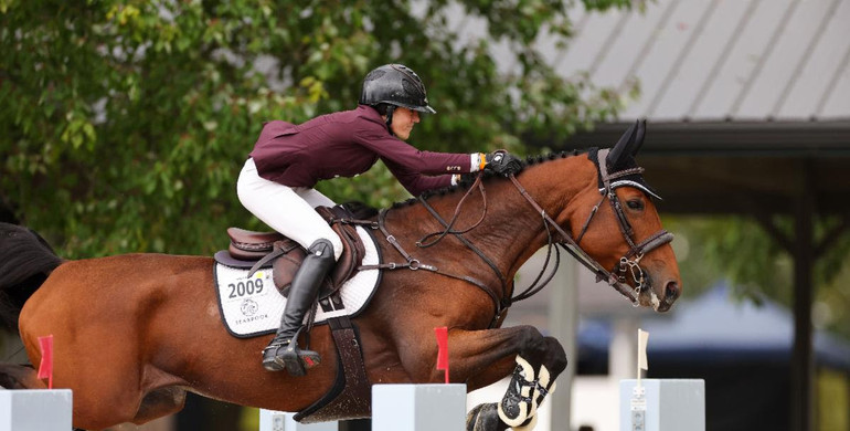 Lacey Gilbertson gets $100,000 Lugano Diamonds 1.50m Grand Prix CSI3*, presented by Hagyard Equine Medical Institute, win with LouLou MPSZ