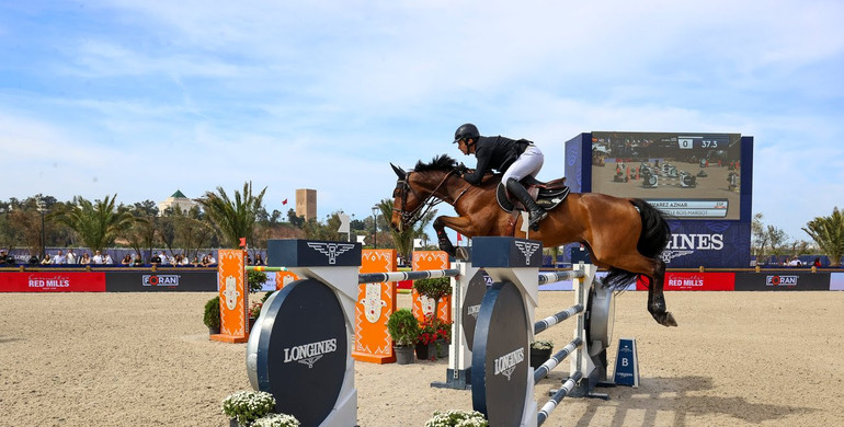 Eduardo Alvarez Aznar and Rokfeller de Pleville Bois Margot best in the Longines Global Champions Tour Grand Prix of Rabat