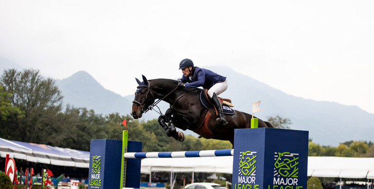 Daniel Deusser and Otello de Guldenboom with Friday's biggest win in Monterrey