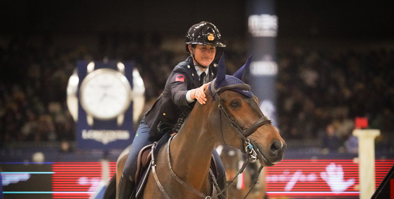 Giulia Martinengo Marquet and Delta Del’Isle with Friday’s biggest win at Jumping Verona