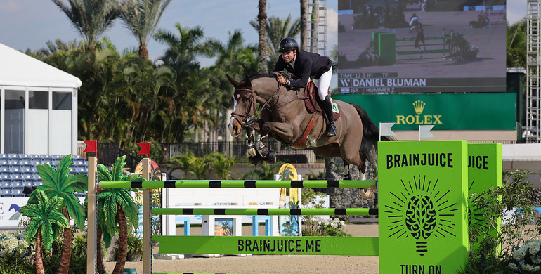 Daniel Bluman and Hummer Z best in $65,000 BrainJuice CSI4* 1.50m Grand Prix qualifier at Wellington International