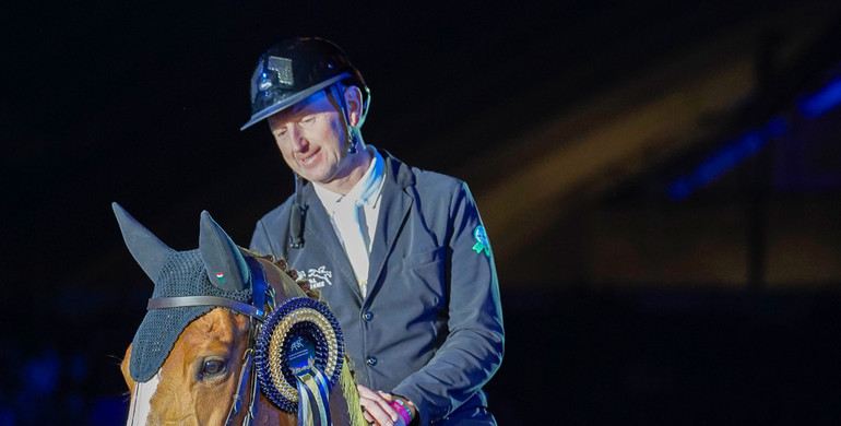 Koen Vereecke and Oilily de Muze with a home win in Saturday night's CSI5*-W 1.50m presented by KBC Bank & Insurance in Mechelen
