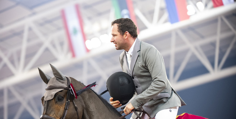 Philipp Weishaupt and Coby win the CSI4*-W 1.55m FEI Jumping World Cup™ at the Doha International Equestrian Tour 2025
