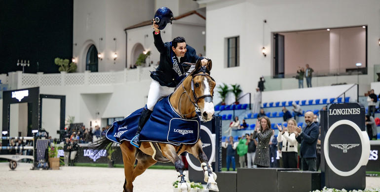 Electrifying win for Guido Grimaldi and Gentleman in the CSI4*-W 1.55m FEI Jumping World Cup™ Grand Prix presented by Longines in Abu Dhabi