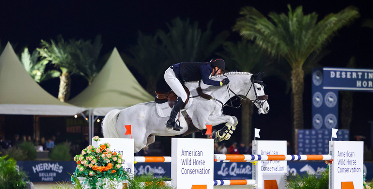 Jos Verlooy is victorious in $200,000 CSI4* American Wild Horse Conservation Grand Prix