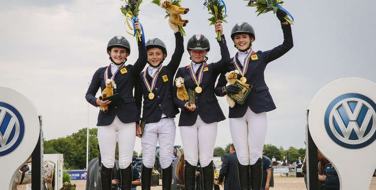 Team gold for Britain, while the individual title goes to France at the FEI European Pony Championships