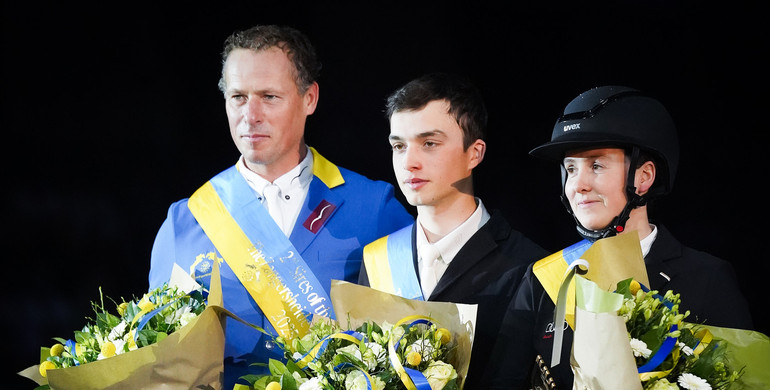 Seppe Wouters and Quito de Mariposa top the podium in CSI4* 1.50m Sires of the World at Zangersheide International