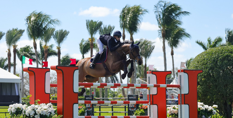 Luis Fernando Larrazabal and Scarlett du Sart Z top Hermès CSI3* 1.50m Classic