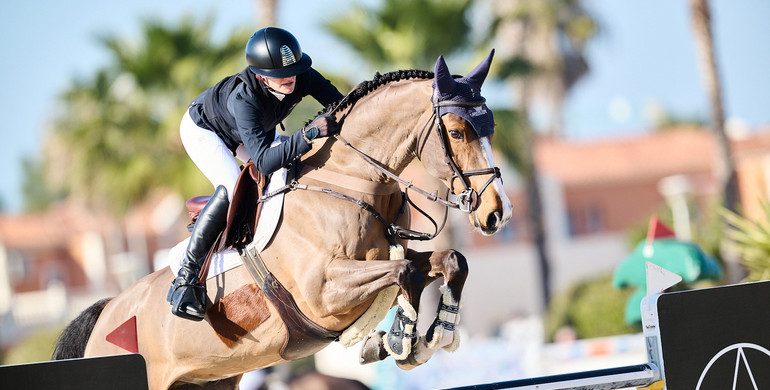 Giavanna Rinaldi and Mijnheer van de Lentamel take the top honours in the CSI2* 1.45m Oliva Nova Beach & Golf Resort Grand Prix at Spring MET II 2025